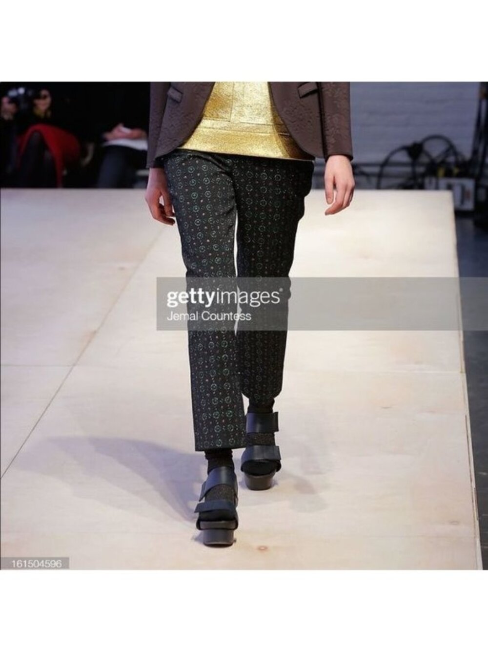 Hache FW 2013 Metallic Brocade Suit Trousers